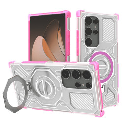 Techsuit Carbon Shield PRO Samsung Galaxy S24 Ultra Pink Transparent