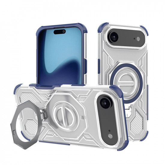 Techsuit Carbon Shield PRO iPhone 17 Air Blue Transparent