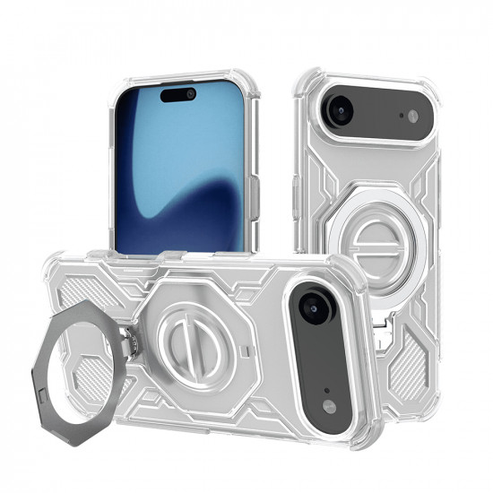 Techsuit Carbon Shield PRO iPhone 17 Air White Transparent