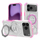 Techsuit Carbon Shield PRO iPhone 17 Pro Max Pink Transparent