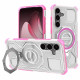 Techsuit Carbon Shield PRO Samsung Galaxy S25 Pink Transparent