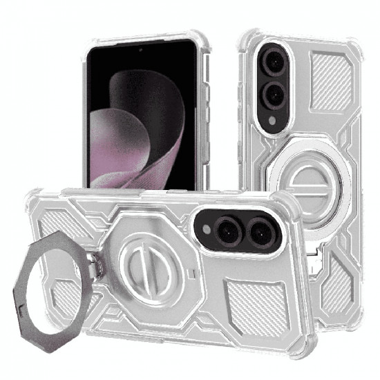 Techsuit Carbon Shield PRO Samsung Galaxy S25 Edge White Transparent