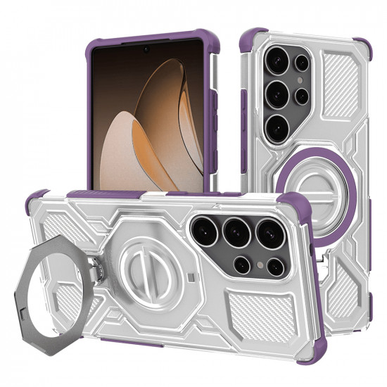 Techsuit Carbon Shield PRO Samsung Galaxy S25 Ultra Purple Transparent Techsuit Carbon Shield PRO Samsung Galaxy S25 Ultra Purple Transparent