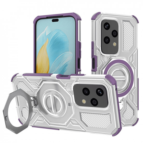 Techsuit Carbon Shield PRO Honor 200 Lite Purple Transparent