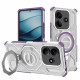 Techsuit Carbon Shield PRO Xiaomi Redmi Note 14 5G Purple Transparent
