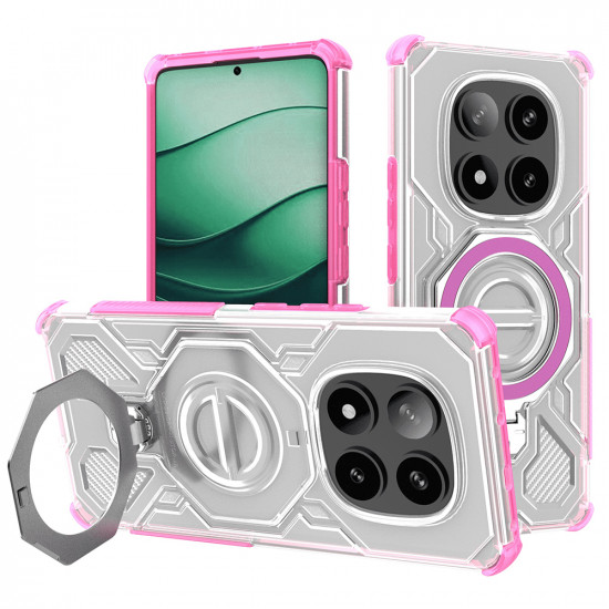 Techsuit Carbon Shield PRO Xiaomi Redmi Note 14 Pro+ 5G Pink Transparent