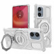 Techsuit Carbon Shield PRO Motorola Edge 50 Fusion White Transparent