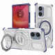 Techsuit Carbon Shield PRO Motorola Edge 50 Fusion Blue Transparent