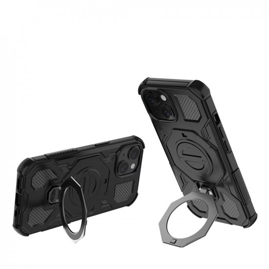 Techsuit Carbon Shield PRO iPhone 15 Black