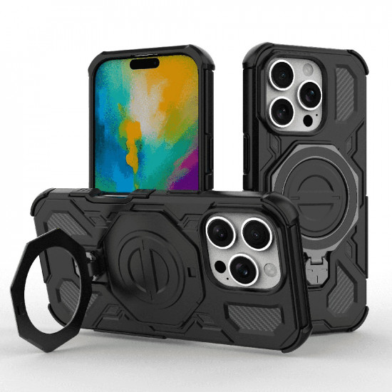 Techsuit Carbon Shield PRO iPhone 16 Pro Max Black