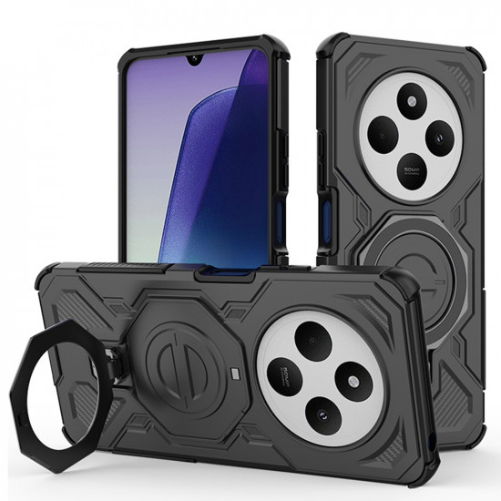 Techsuit Carbon Shield PRO Xiaomi Redmi 14C / Poco C75 Black