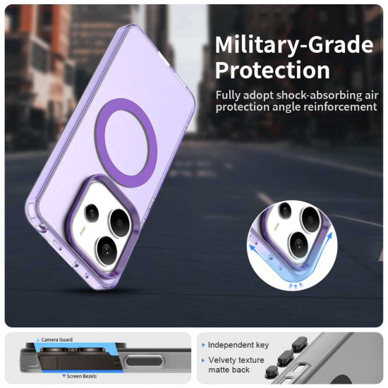 Techsuit CandyCase MagSafe Xiaomi Redmi Note 14 5G Purple