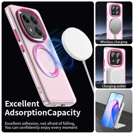 Techsuit CandyCase MagSafe Xiaomi Redmi Note 14 Pro+ 5G Pink