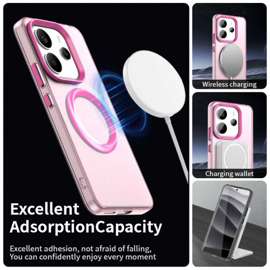 Techsuit CandyCase MagSafe Xiaomi Redmi Note 14 4G (Regional) Pink