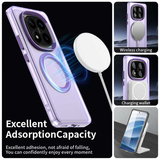 Techsuit CandyCase MagSafe Xiaomi Redmi Note 14 Pro 4G Purple