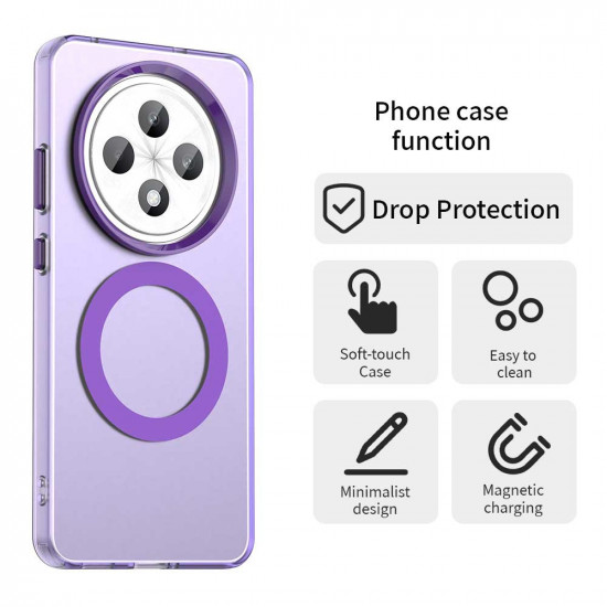 Techsuit CandyCase MagSafe Oppo Reno12 F 4G / Reno12 F 5G / Reno12 FS 4G / Reno12 FS 5G Purple