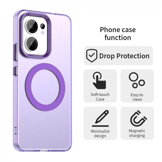 Techsuit CandyCase MagSafe Oppo Reno13 F 4G / Reno13 F 5G / Reno13 FS 5G Purple