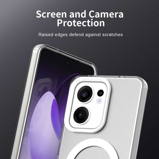 Techsuit CandyCase MagSafe Oppo Reno13 F 4G / Reno13 F 5G / Reno13 FS 5G White