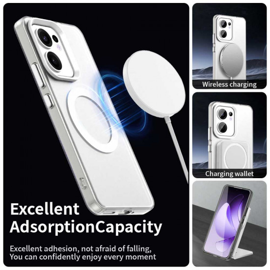 Techsuit CandyCase MagSafe Oppo Reno13 F 4G / Reno13 F 5G / Reno13 FS 5G White