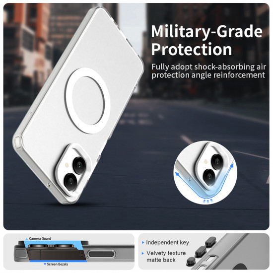 Techsuit CandyCase MagSafe Samsung Galaxy A06 White Techsuit CandyCase MagSafe Samsung Galaxy A06 White