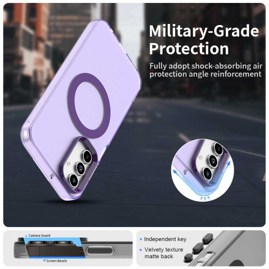 Techsuit CandyCase MagSafe Samsung Galaxy A55 5G Purple Techsuit CandyCase MagSafe Samsung Galaxy A55 5G Purple