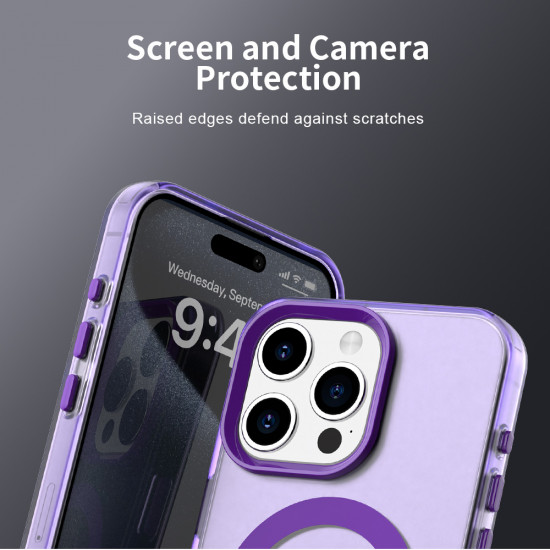 Techsuit CandyCase MagSafe iPhone 15 Pro Purple