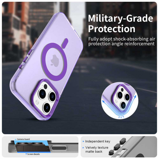 Techsuit CandyCase MagSafe iPhone 15 Pro Purple