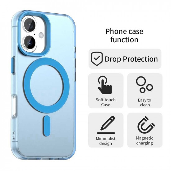 Techsuit CandyCase MagSafe iPhone 16 Plus Blue