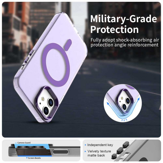 Techsuit CandyCase MagSafe iPhone 12 / iPhone 12 Pro Purple