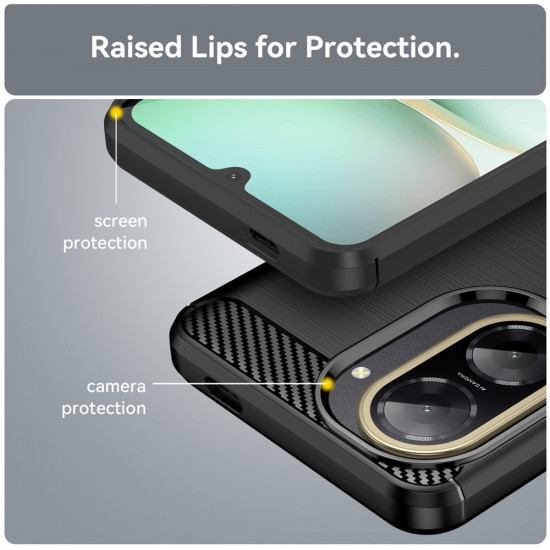 Techsuit Carbon Silicone Xiaomi Redmi A5 4G (Regional) Black Techsuit Carbon Silicone Xiaomi Redmi A5 4G (Regional) Black
