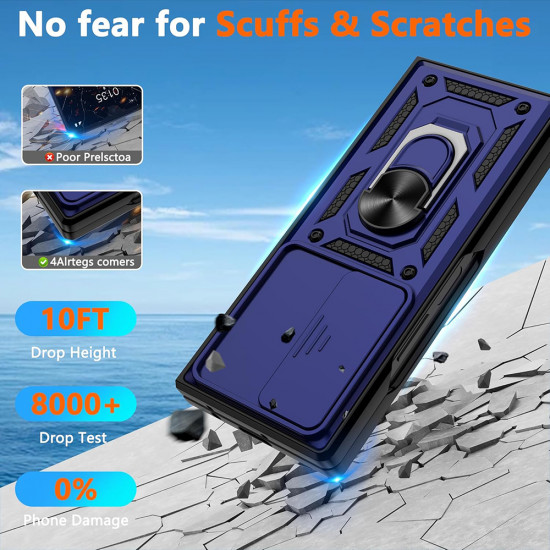 Techsuit CamShield Series Samsung Galaxy Z Fold7 Blue
