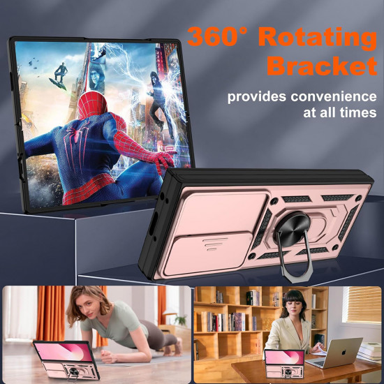 Techsuit CamShield Series Samsung Galaxy Z Fold7 Rose Gold