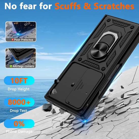Techsuit CamShield Series Samsung Galaxy Z Fold7 Black