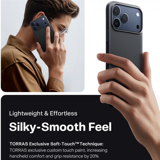 Torras SlimFit MagSafe Series iPhone 17 Pro Max Black