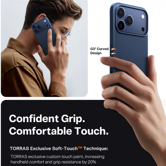 Torras SlimFit MagSafe Series iPhone 17 Pro Max Navy Blue