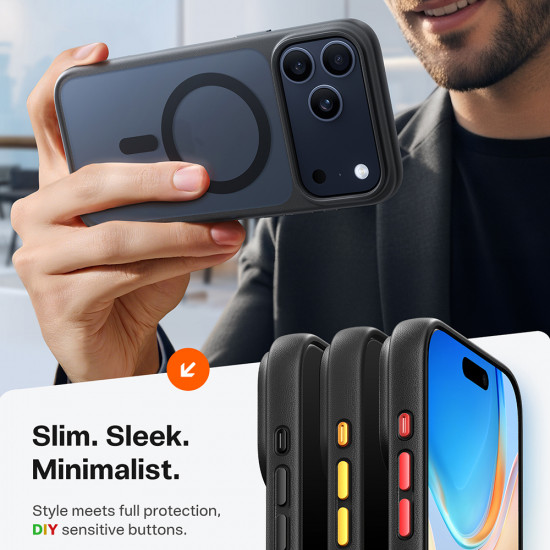 Torras Guardian Magnetic Series iPhone 17 Pro Black