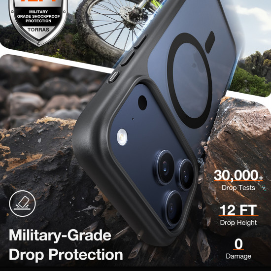 Torras Guardian Magnetic Series iPhone 17 Pro Black