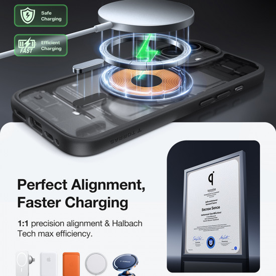 Torras Guardian Magnetic Series iPhone 17 Black