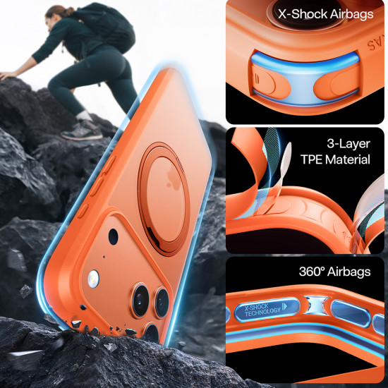 Torras Ostand Pro MagSafe Series iPhone 17 Pro Max Orange