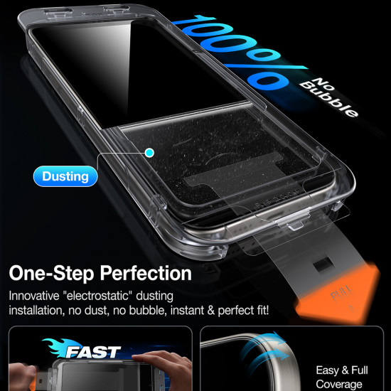 Torras GlassGo Install Master Privacy iPhone 17 Black