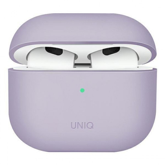 UNIQ case Lino AirPods 3rd gen. Silicone lavender / lavender UNIQ case Lino AirPods 3rd gen. Silicone lavender / lavender