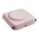 Energea Bazic GoMag Trio Plus Elevated Foldable Magnetic Wireless Charger 3in1 15W Fast Charging pink MagSafe