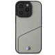 BMW BMHMP16L23RDCLG iPhone 16 Pro 6.3" gray hardcase Sign Leather Textured and Line MagSafe