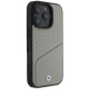 BMW BMHMP16L23RDCLG iPhone 16 Pro 6.3" gray hardcase Sign Leather Textured and Line MagSafe