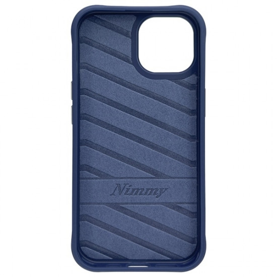 Nimmy case iPhone 15 6.1" blue/blue Glasses Cool Cat