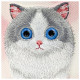 Nimmy Case iPhone 15 6.1" pink Big Eyed Pet 2.0 Cat