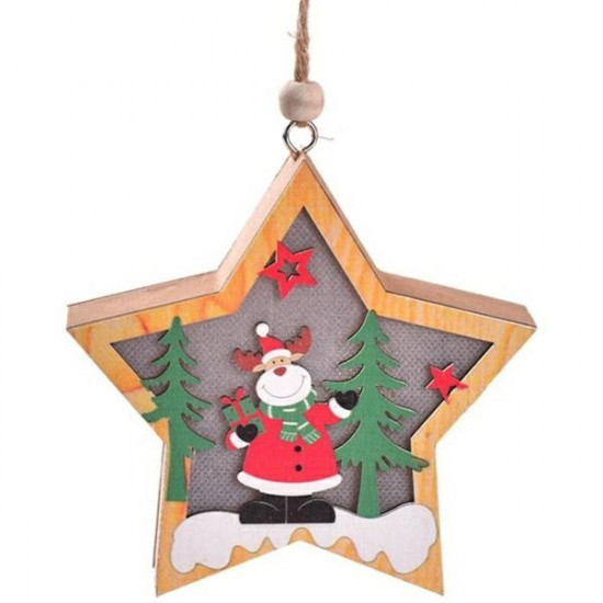 Wooden Reindeer Christmas Lamp - Christmas