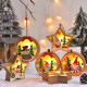 Wooden Reindeer Christmas Lamp - Round Wooden Reindeer Christmas Lamp - Round