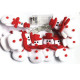 Christmas tree lights - snowmen 10 pcs / 165 cm Christmas tree lights - snowmen 10 pcs / 165 cm