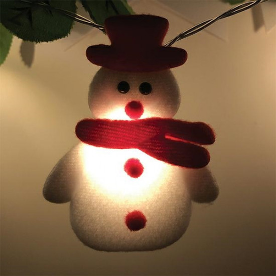 Christmas tree lights - snowmen 10 pcs / 165 cm Christmas tree lights - snowmen 10 pcs / 165 cm